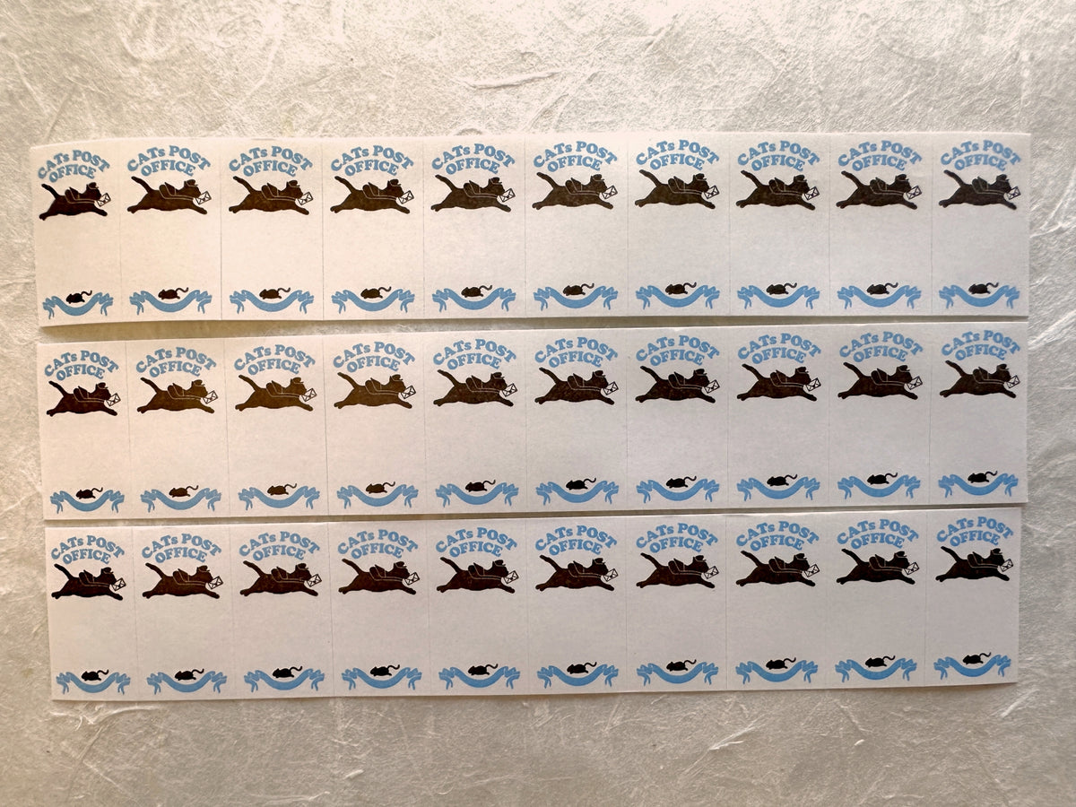Nemunoki x Via Carousel - Cat's Post Office ver. 2 label sticker roll SAMPLES