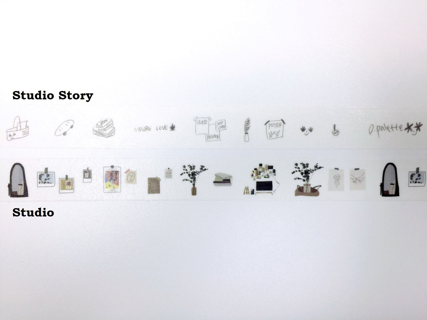 p.palette - Studio Story slim washi tape SAMPLES