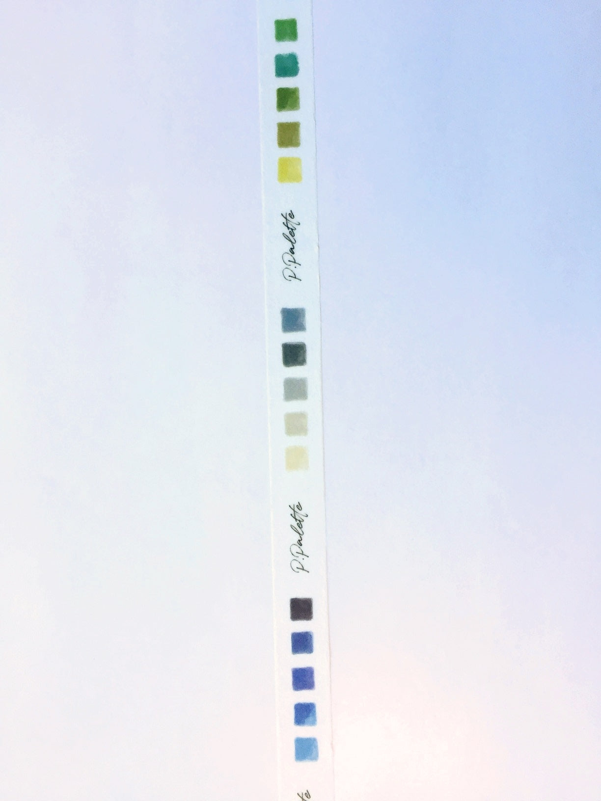 p.palette - color palettes slim washi tape SAMPLES