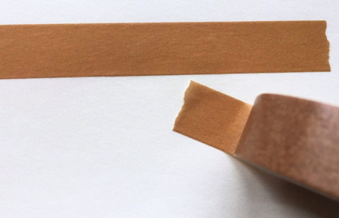 p.palette - Vintage Brown & Lime Green washi tape SAMPLES