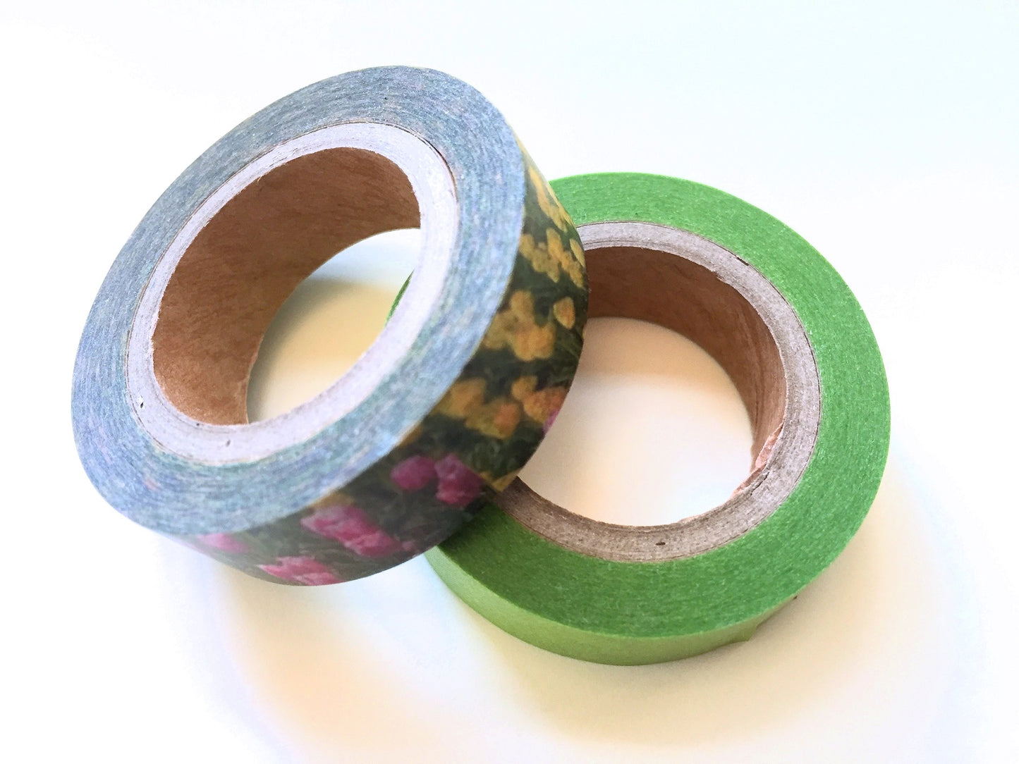 p.palette - Vintage Brown & Lime Green washi tape SAMPLES