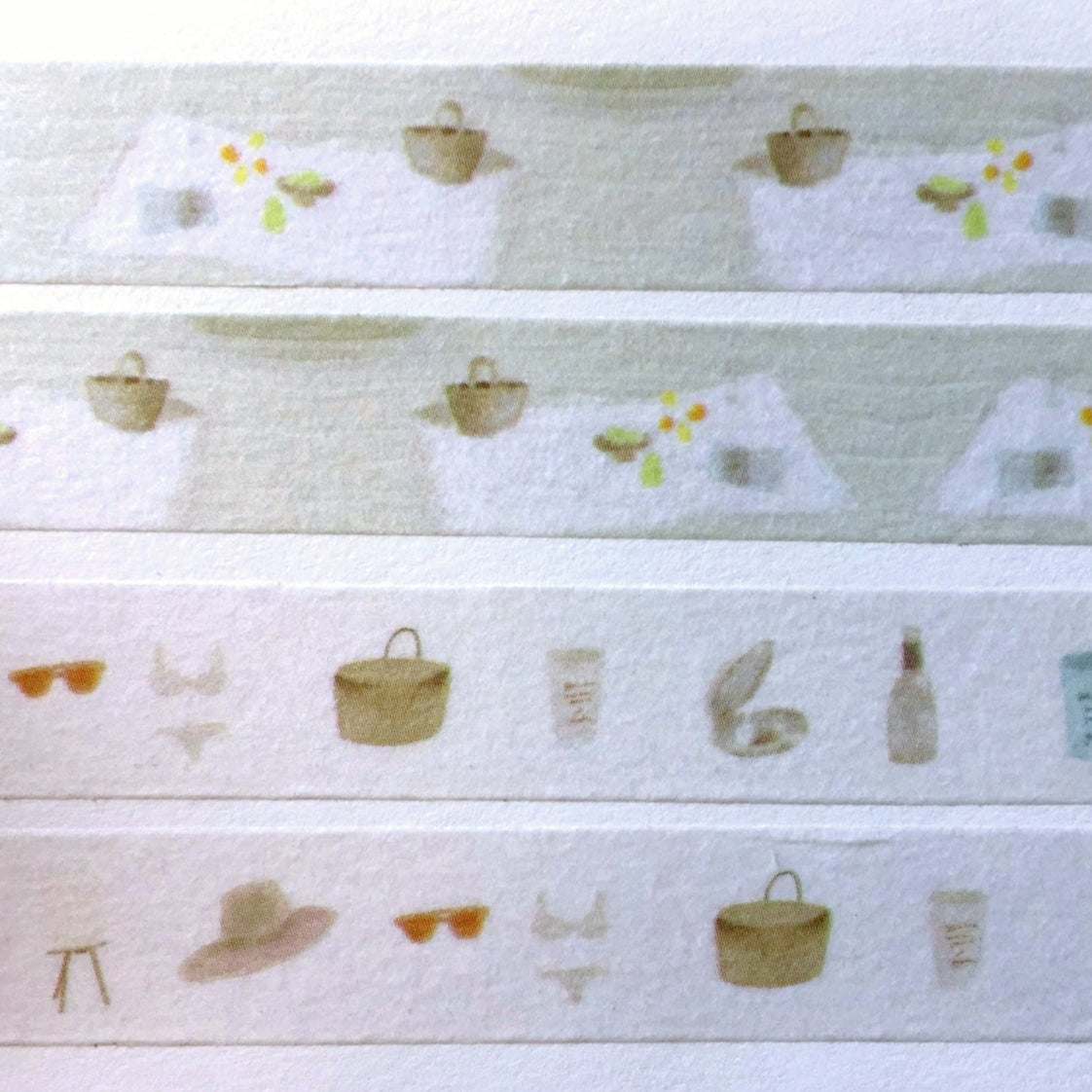 p.palette - Picnic & Summer Story washi tape SAMPLES