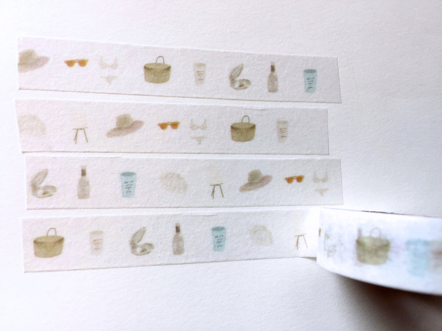 p.palette - Picnic & Summer Story washi tape SAMPLES
