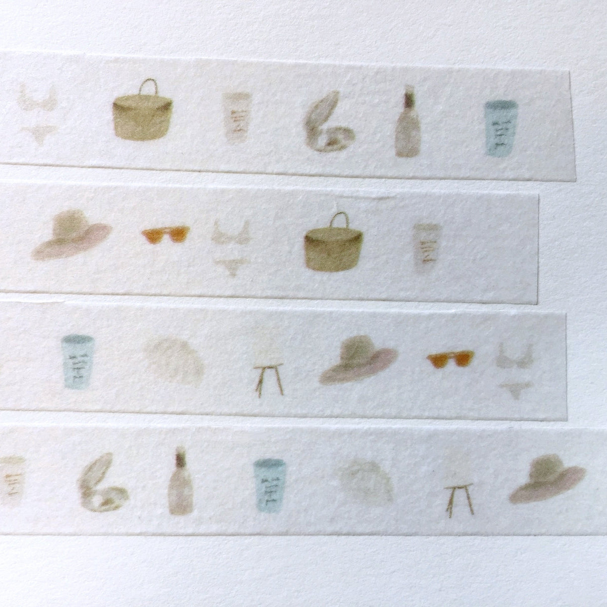 p.palette - Picnic & Summer Story washi tape SAMPLES