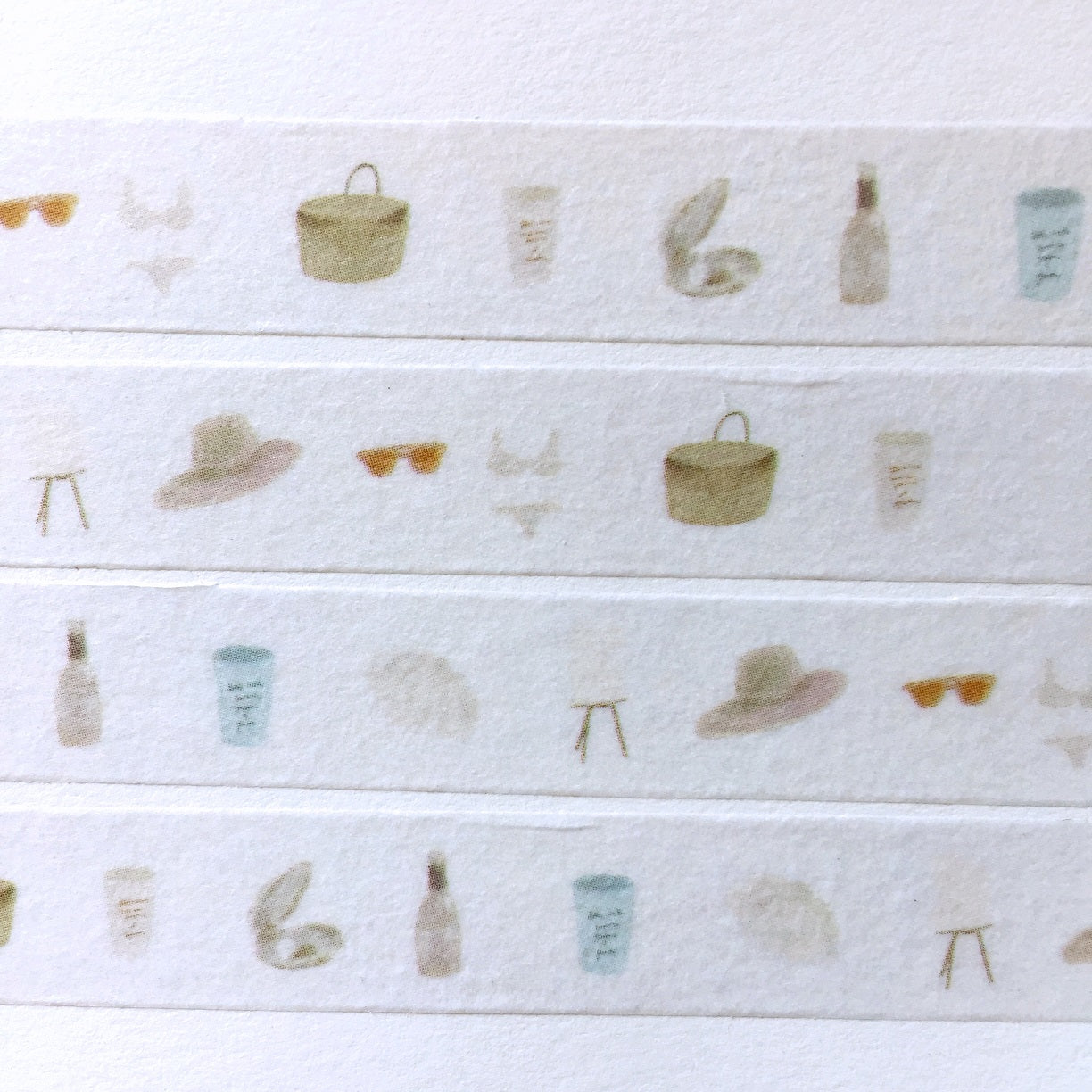 p.palette - Picnic & Summer Story washi tape SAMPLES
