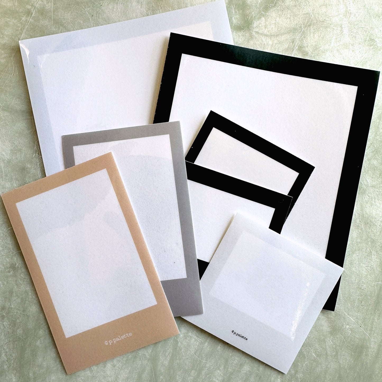 p.palette - photo-style frame stickers (VARIETY SAMPLER PACK)