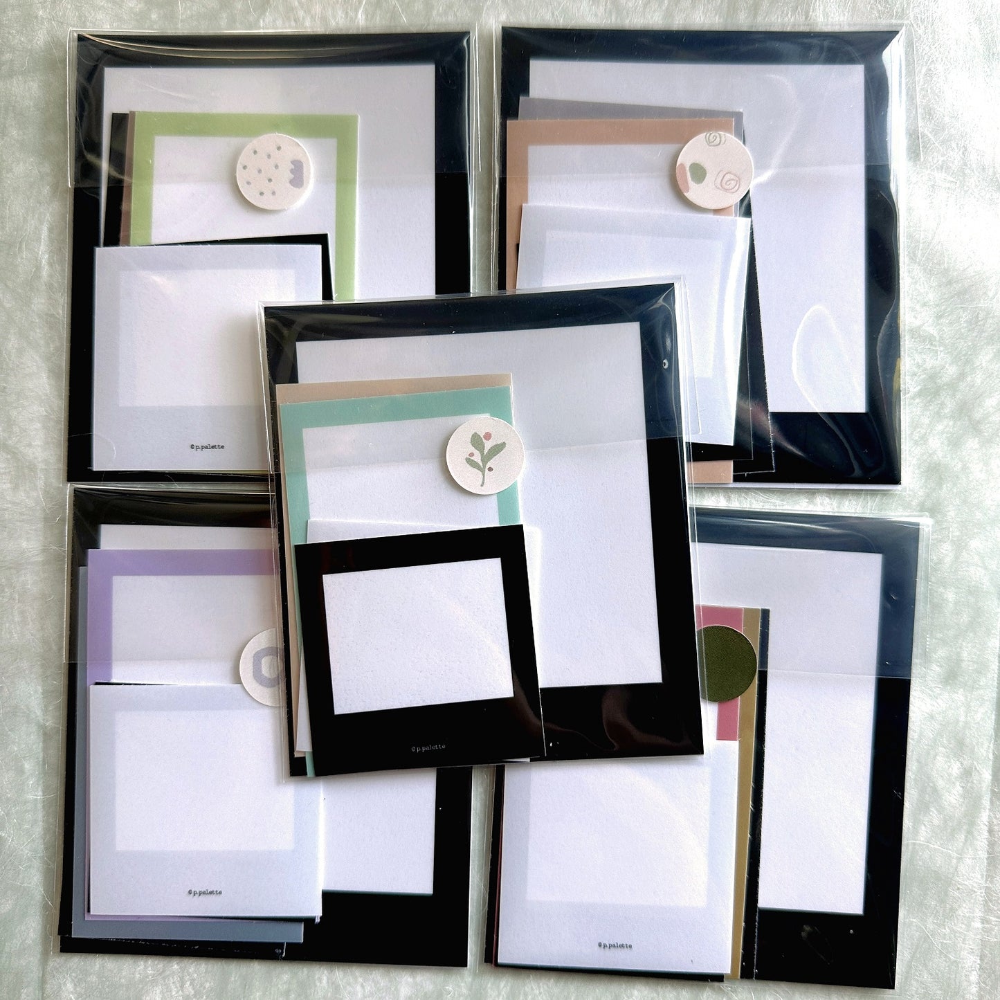 p.palette - photo-style frame stickers (VARIETY SAMPLER PACK)