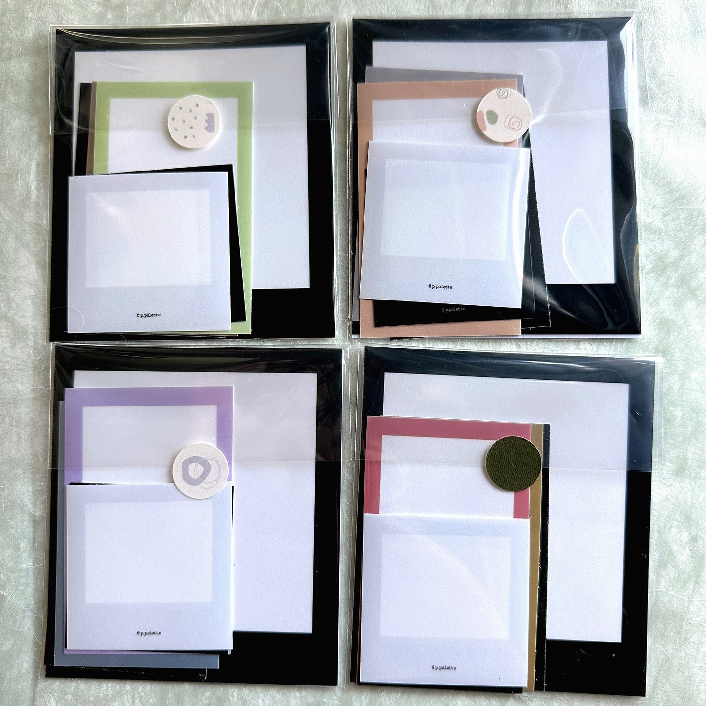 p.palette - photo-style frame stickers (VARIETY SAMPLER PACK)