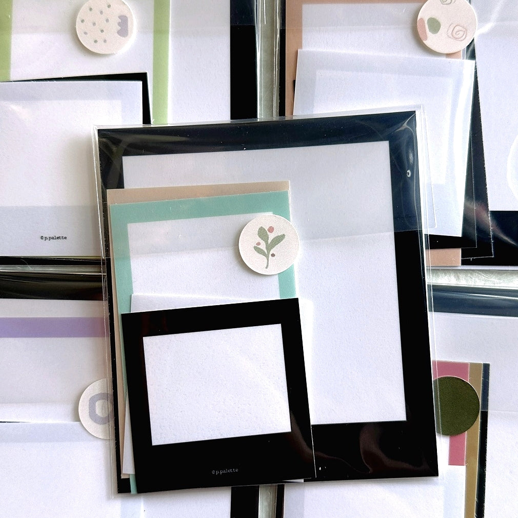 p.palette - photo-style frame stickers (VARIETY SAMPLER PACK)