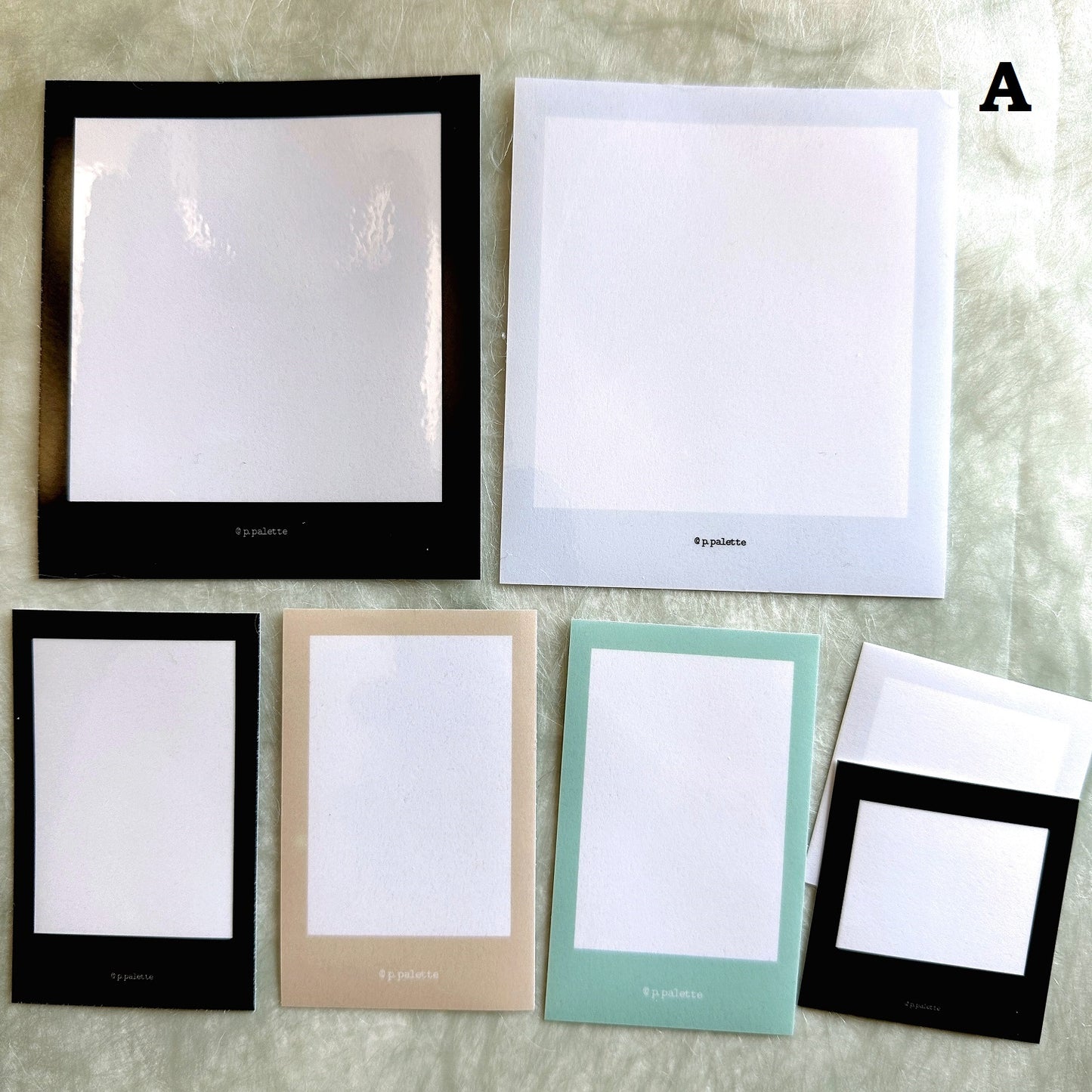 p.palette - photo-style frame stickers (VARIETY SAMPLER PACK)