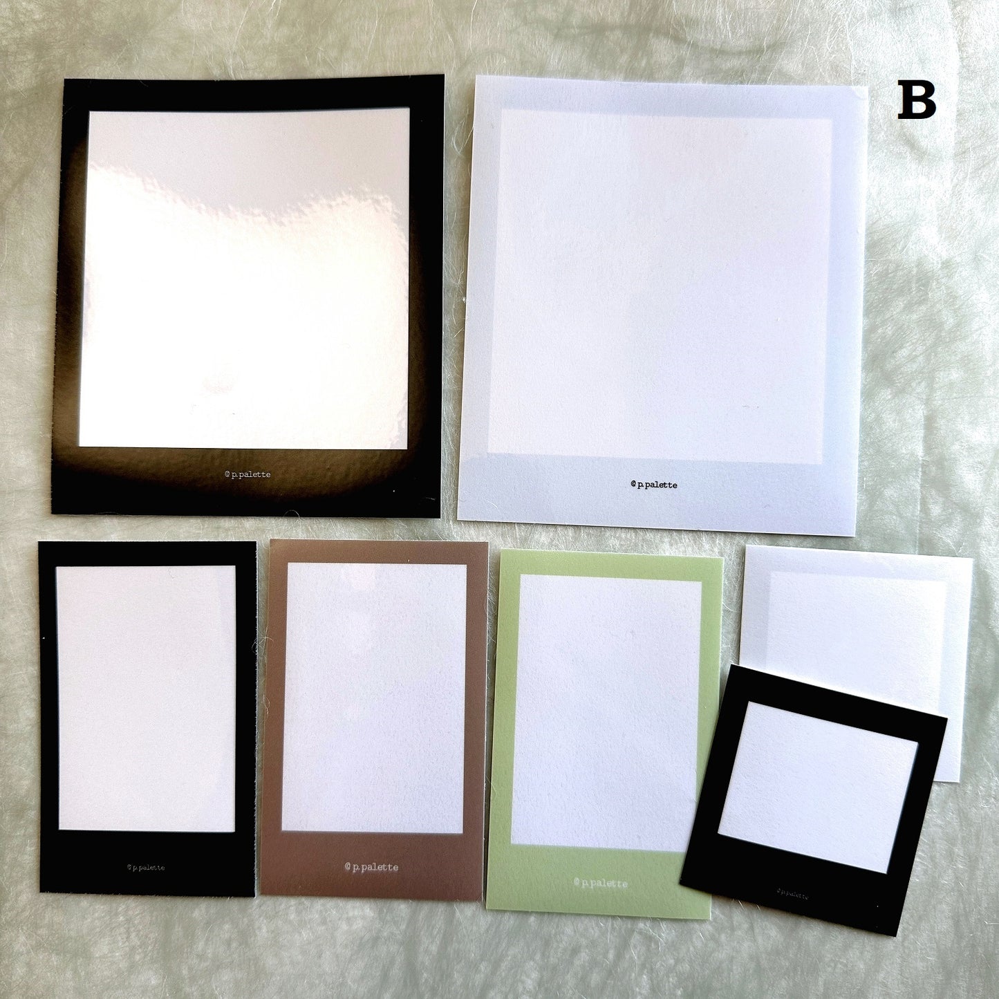 p.palette - photo-style frame stickers (VARIETY SAMPLER PACK)