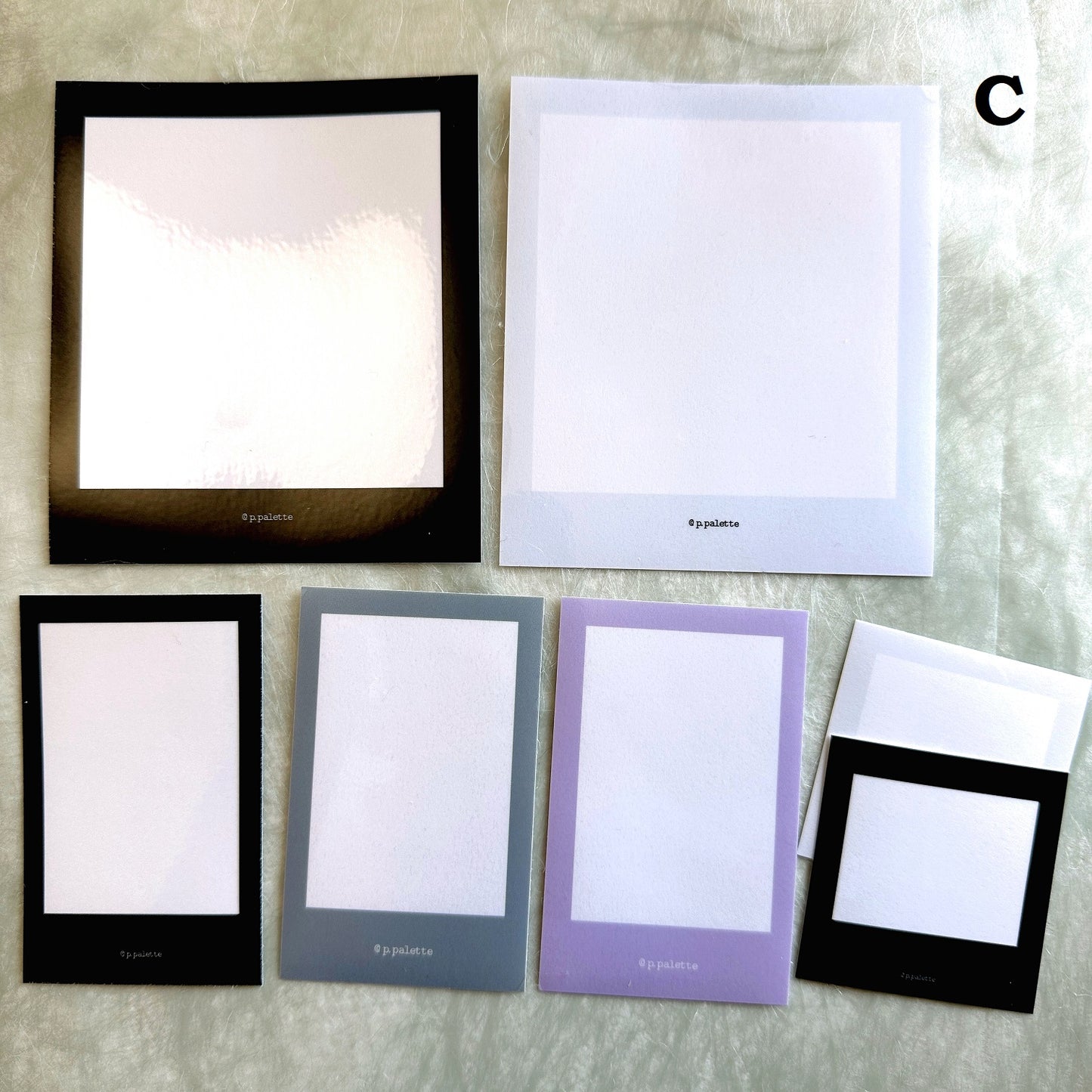 p.palette - photo-style frame stickers (VARIETY SAMPLER PACK)
