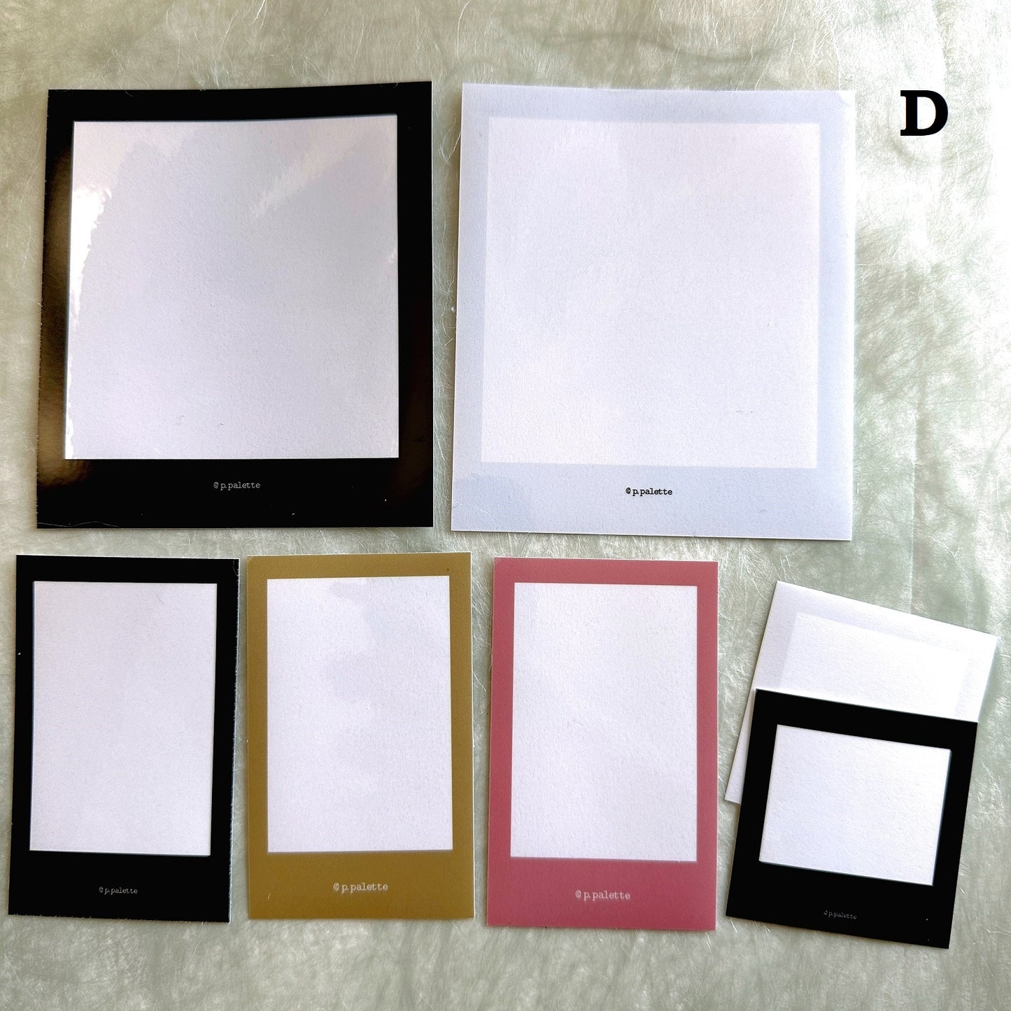 p.palette - photo-style frame stickers (VARIETY SAMPLER PACK)