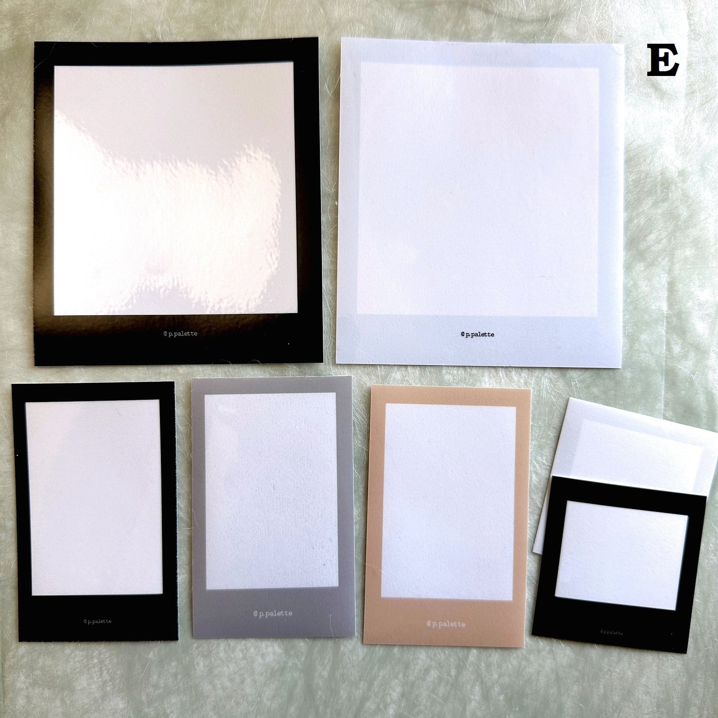 p.palette - photo-style frame stickers (VARIETY SAMPLER PACK)
