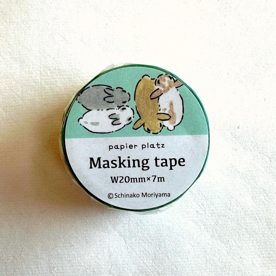 Shinako Moriyama - Happy Bunny Friends washi tape SAMPLES