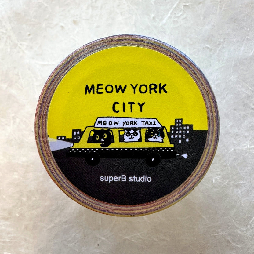 superB studio - Meow York City sticky memo tape SAMPLES